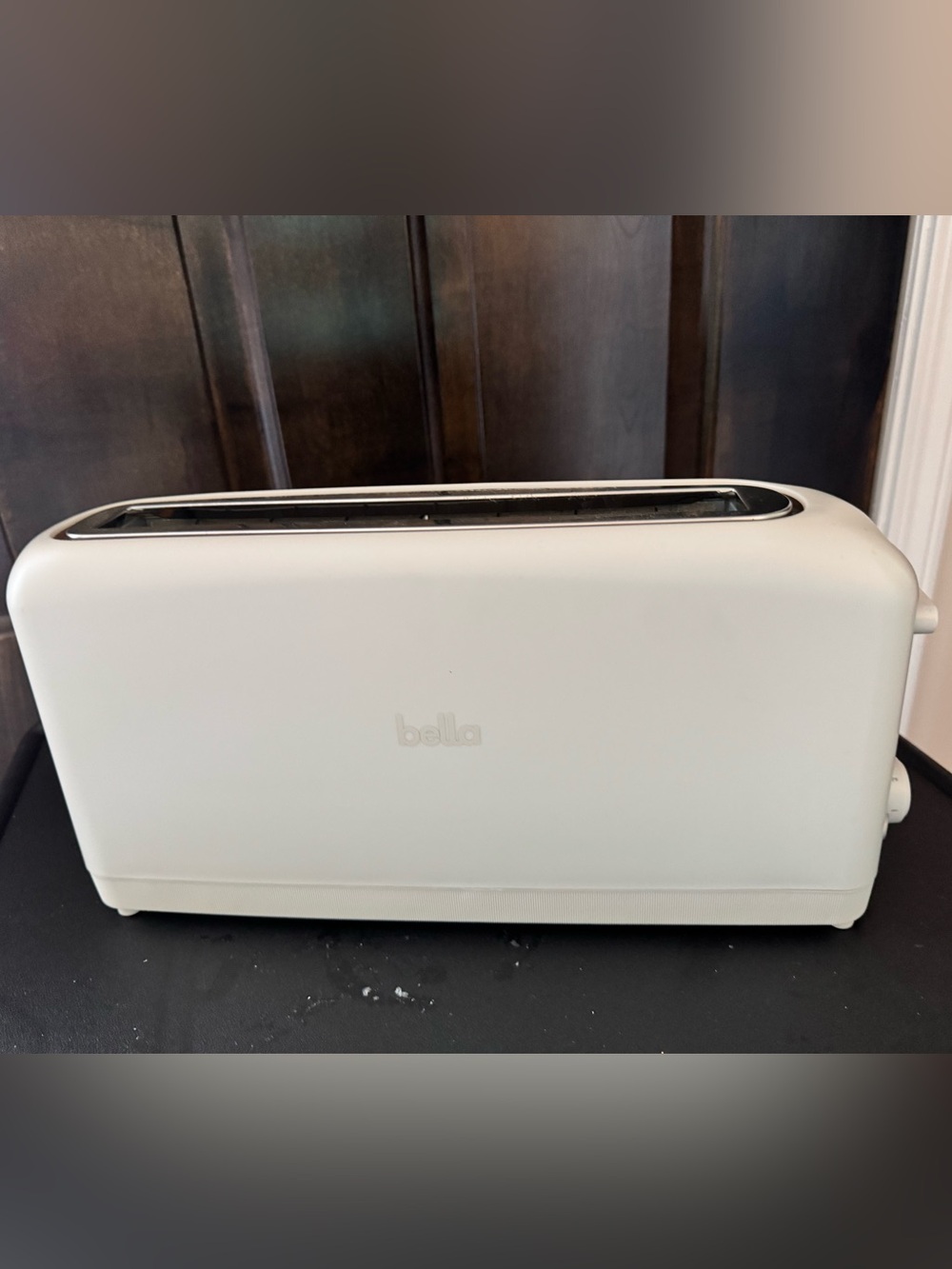 Bella Long Slot Toaster in Oatmilk - Sleek 2-Slice Design